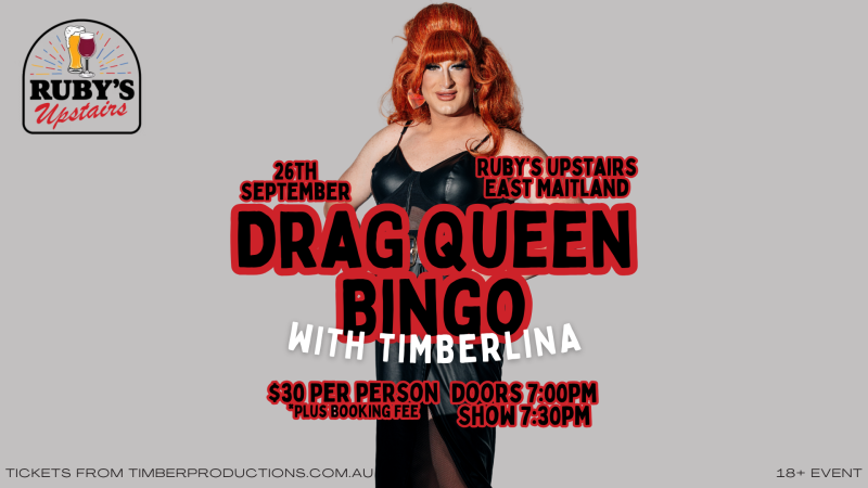 Bingo with Timberlina | 26th September | Ruby's Upstairs, East Maitland