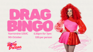 9th Oct | Drag Queen Bingo with Timberlina | Narromine USMC